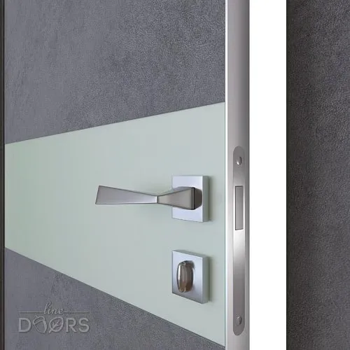 ШИ дверь DO-609 Бетон темный/Снег