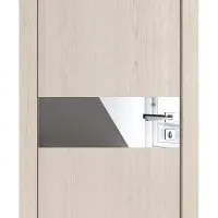 Дверь межкомнатная DO-509 Ясень капучино/Зеркало