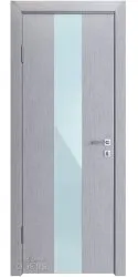 ШИ дверь DO-610 Металлик/стекло Белое