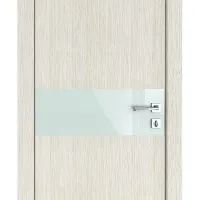 Дверь межкомнатная DO-509 Белая лиственница/стекло Белое