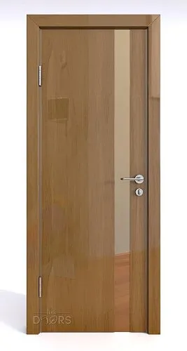 Дверь межкомнатная DO-507 Анегри темный/зеркало Бронза