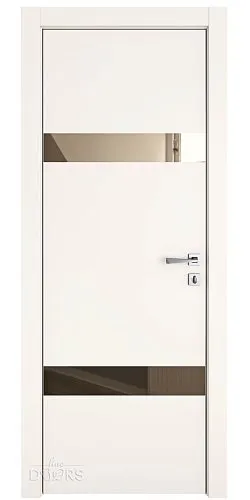 ШИ дверь DO-602 Сливки/зеркало Бронза