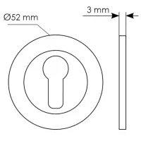 Накладка на евроцилиндр LUX-KH CSA