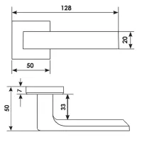 Дверная ручка FIORD S5 OSA