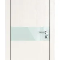 ШИ дверь DO-609 Белый ясень/стекло Белое