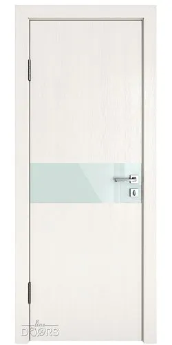 ШИ дверь DO-609 Белый ясень/стекло Белое