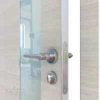 ШИ дверь DO-604 Ива светлая/стекло Белое