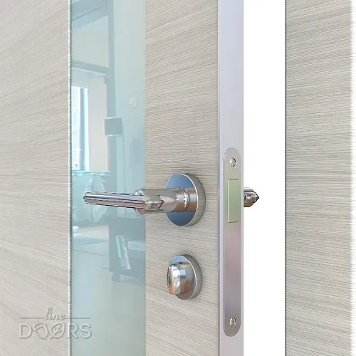 ШИ дверь DO-604 Ива светлая/стекло Белое