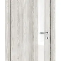 ШИ дверь DO-607 Айс/стекло Белое