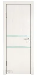 Дверь межкомнатная DO-513 Белый ясень/стекло Белое