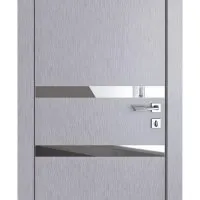 Дверь межкомнатная DO-513 Металлик/Зеркало