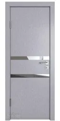 Дверь межкомнатная DO-513 Металлик/Зеркало