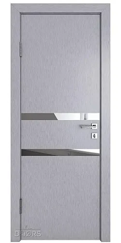 Дверь межкомнатная DO-513 Металлик/Зеркало