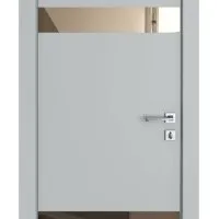 Дверь межкомнатная DO-502 Силк маус/зеркало Бронза