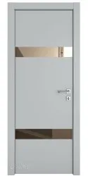 Дверь межкомнатная DO-502 Силк маус/зеркало Бронза
