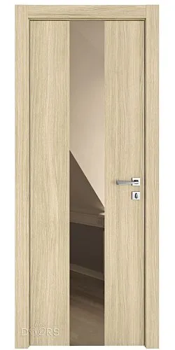 Дверь межкомнатная DO-510 Дуб светлый/зеркало Бронза