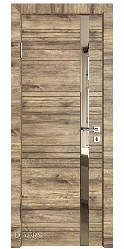 Дверь межкомнатная DO-514 Лофт светлый/зеркало Бронза