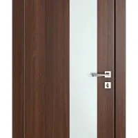 ШИ дверь DO-604 Орех тисненый/Снег