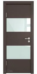 Дверь межкомнатная DO-508 Бронза/стекло Белое