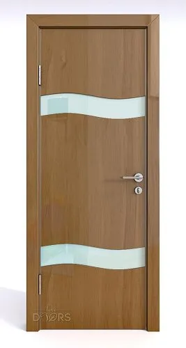 Дверь межкомнатная DO-503 Анегри темный/стекло Белое