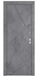 Дверь межкомнатная Прима Бетон темный