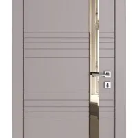 Дверь межкомнатная DO-514 Серый бархат/зеркало Бронза