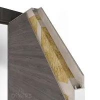 ШИ дверь DO-612 Белый глянец/стекло Черное