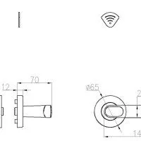 Электронный гостиничный онлайн замок HSU-9905BT-SN