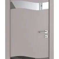 Дверь межкомнатная DO-503 Серый бархат/Зеркало