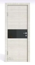 ШИ дверь DO-601 Ива светлая/стекло Черное