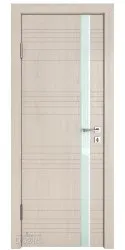 Дверь межкомнатная DO-514 Ясень капучино/стекло Белое