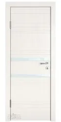 Дверь межкомнатная DO-515 Белый ясень/стекло Белое