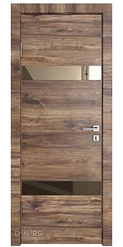 ШИ дверь DO-602 Лофт темный/зеркало Бронза