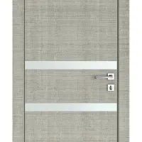 Дверь межкомнатная DO-513 Серый дуб/Снег