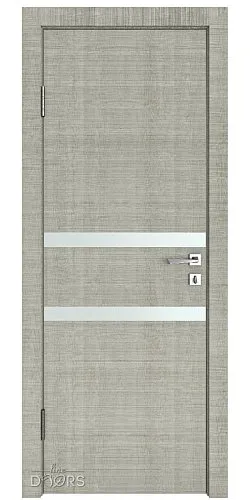 Дверь межкомнатная DO-513 Серый дуб/Снег