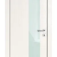 ШИ дверь DO-604 Белый ясень/стекло Белое