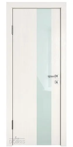 ШИ дверь DO-604 Белый ясень/стекло Белое