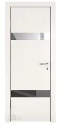 Дверь межкомнатная DO-502 Белый ясень/Зеркало