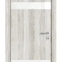 Дверь межкомнатная DO-502 Айс/стекло Белое