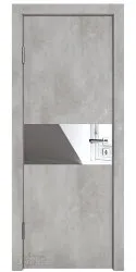 ШИ дверь DO-601 Бетон светлый/Зеркало