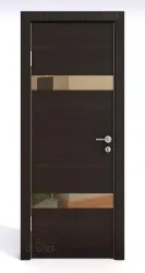 Дверь DO-502 Венге горизонтальный/зеркало Бронза