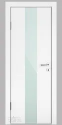 ШИ дверь DO-610 Белый бархат/стекло Белое