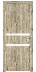 ШИ дверь DO-613 Рустик натуральный/стекло Белое