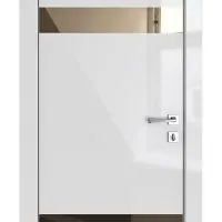 Дверь межкомнатная DO-502 Серый глянец/зеркало Бронза