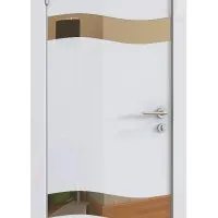 Дверь межкомнатная DO-503 Белый глянец/зеркало Бронза