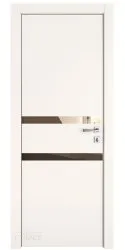 Дверь межкомнатная DO-513 Сливки/зеркало Бронза