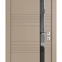 Дверь межкомнатная DO-514 Латте софт/стекло Черное