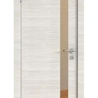ШИ дверь DO-607 Ива светлая/зеркало Бронза