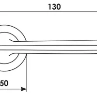 Дверная ручка NC-7 CRO