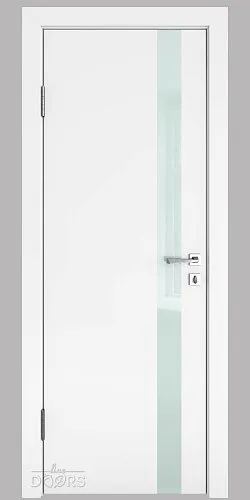 Дверь межкомнатная DO-507 Белый бархат/стекло Белое